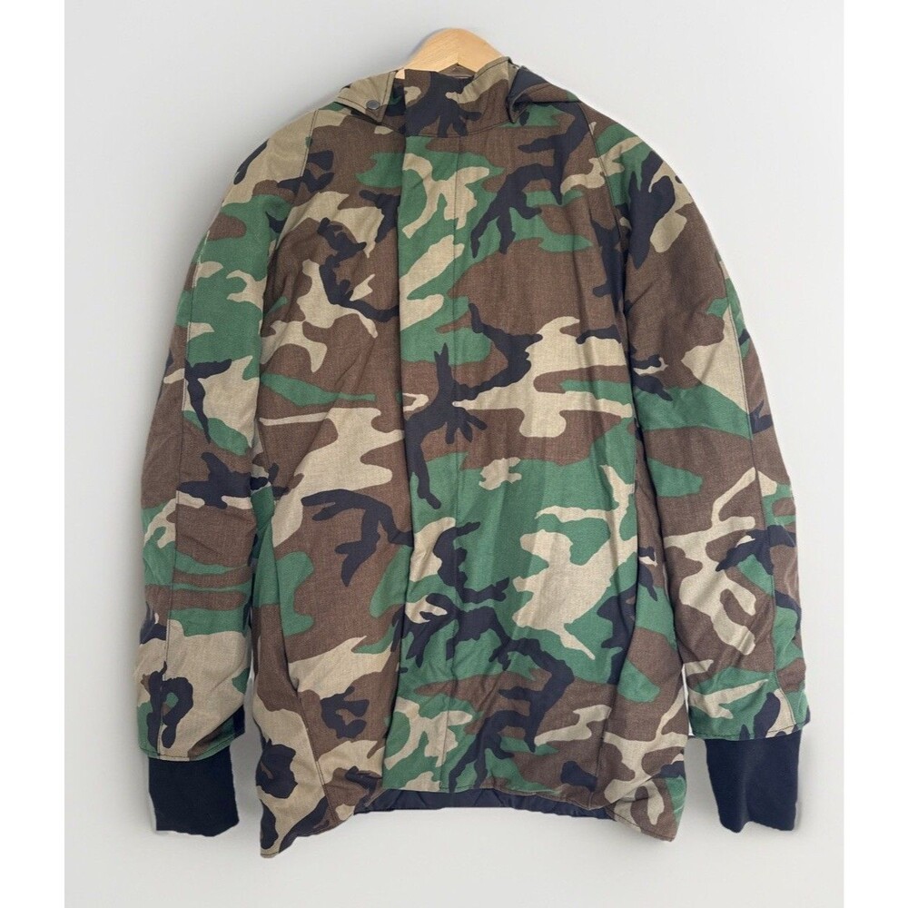 Maxwell Detroit The Reggie Camo Jacket M Rain Quilted Hooded Sold Out $375